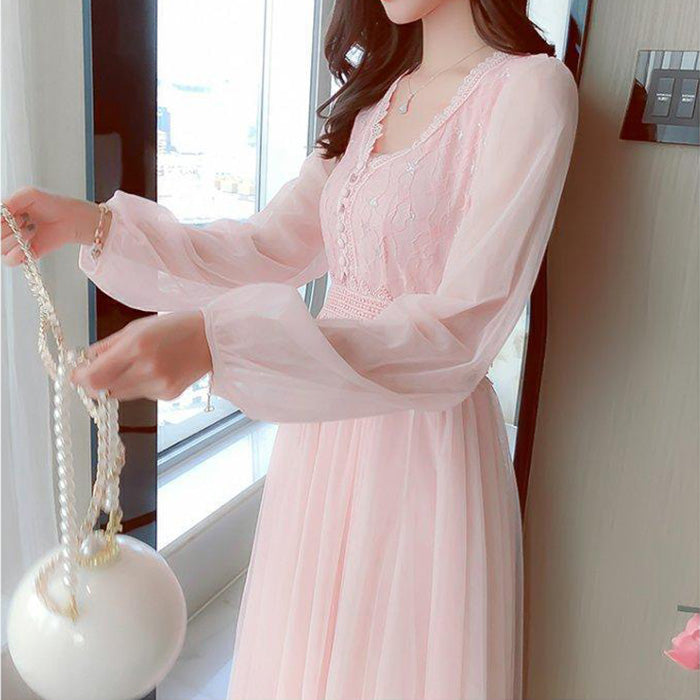 大きいサイズ レディース フェアリーチュール・エレガンスロングワンピース(L/LL/3L)