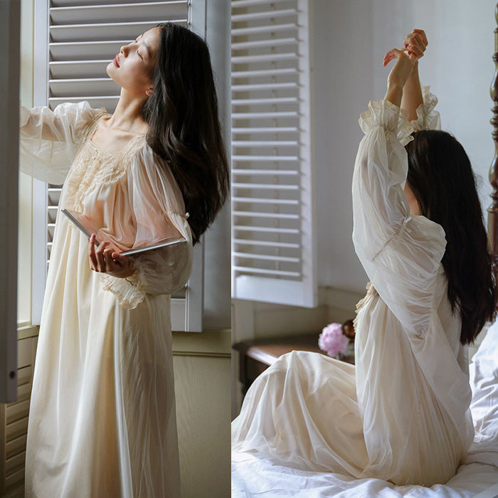 セレーヌ・ドリフトスリープナイトドレス(L/LL/3L/4L)