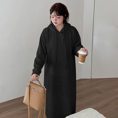 ソフトメルティ・フーディロング丈ワンピース(LL/3L/4L/5L/6L)