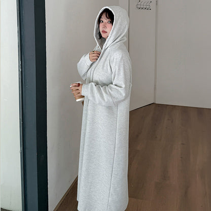 ソフトメルティ・フーディロング丈ワンピース(LL/3L/4L/5L/6L)