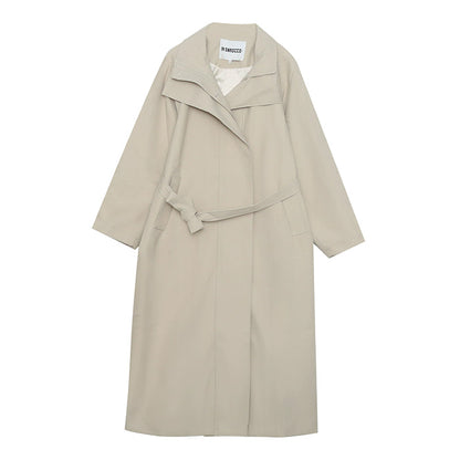 スタンドカラーフレアロングコート(LL/3L/4L/5L/6L)