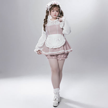 マシュマロピンク・ロリータツインリボンセットアップ(LL/3L)