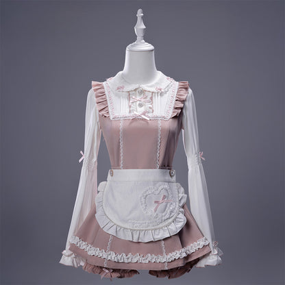 マシュマロピンク・ロリータツインリボンセットアップ(LL/3L)