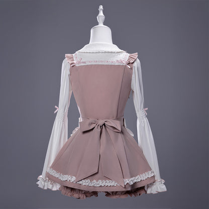 マシュマロピンク・ロリータツインリボンセットアップ(LL/3L)