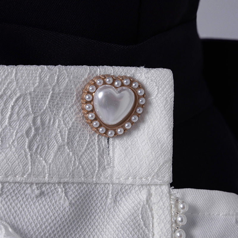 マシュマロブラック・ロリータツインリボンセットアップ(LL/3L)