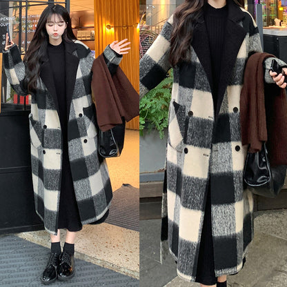 モノトーンシフォン・リバーシブルロングコート(L/LL/3L/4L/5L)