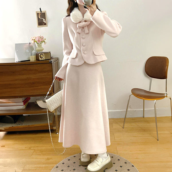 大きいサイズの可愛いくすみピンクワンピ－ス