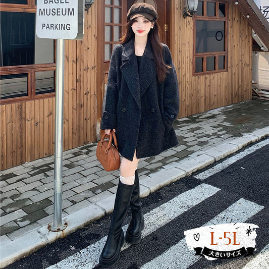 ノワールクラウン・ウールタッチコート(L/LL/3L/4L/5L)