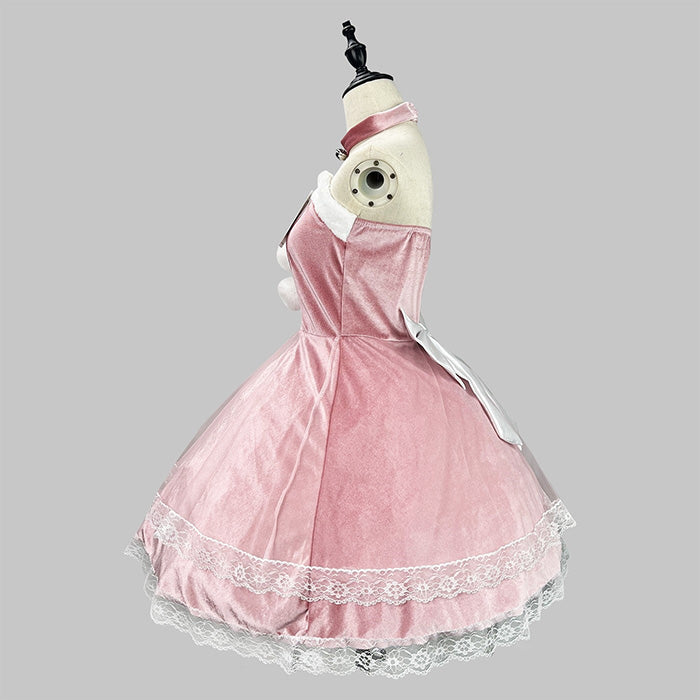 ツインポンポンサンタドレスワンピース/(M/L/LL/3L/4L/5L/6L)