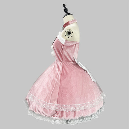 ツインポンポンサンタドレスワンピース/(M/L/LL/3L/4L/5L/6L)