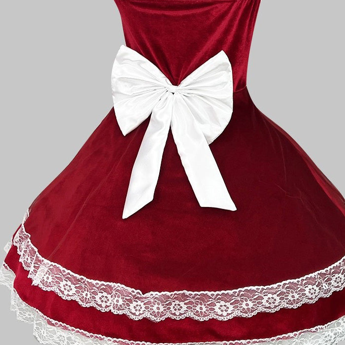 ツインポンポンサンタドレスワンピース/(M/L/LL/3L/4L/5L/6L)