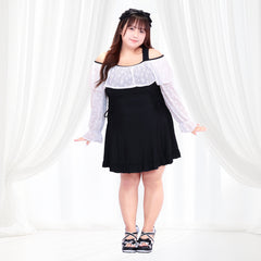 Feminine Monochrome Ribbon Swimwear Dress (4L/5L/6L/7L/8L/9L)
