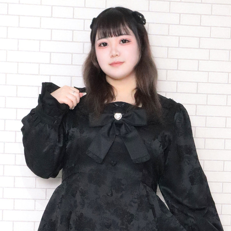 サテンジャガードの悪魔ちゃんのセットアップ(3L/4L/5L/6L)/Taberunosky（タベルノスキー）