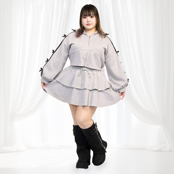 Cropped Jersey Ribbon Set (3L/5L) / Taberunosky