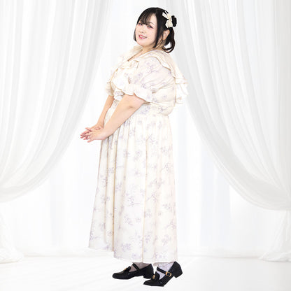 Sweet Vanilla Fluffy Memory Dress (3L/4L/5L/6L) / Taberunosky