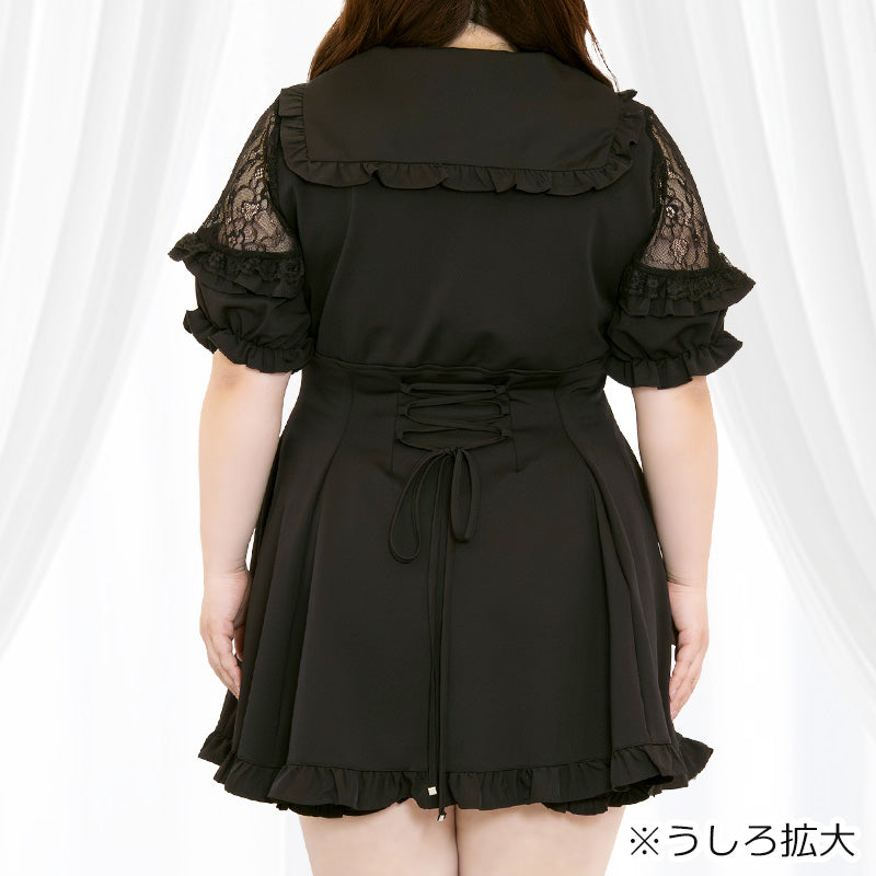 Melty Ribbon Sailor Collar Dolly Set (LL/3L/4L) / Taberunosky