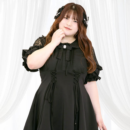 Melty Ribbon Sailor Collar Dolly Set (LL/3L/4L) / Taberunosky