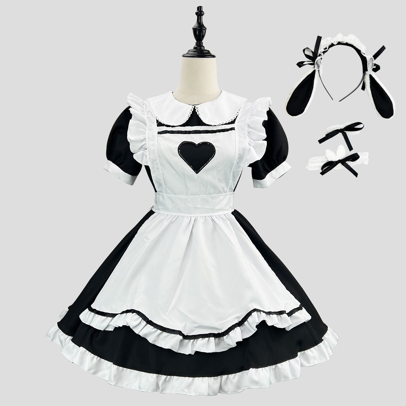 大きいサイズ レディース Rabbit Maid Dress (M/L/2L/3L/4L/5L/6L) / Cosplay / Halloween