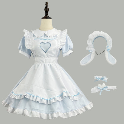 Rabbit Maid Dress (M/L/2L/3L/4L/5L/6L) / Cosplay / Halloween