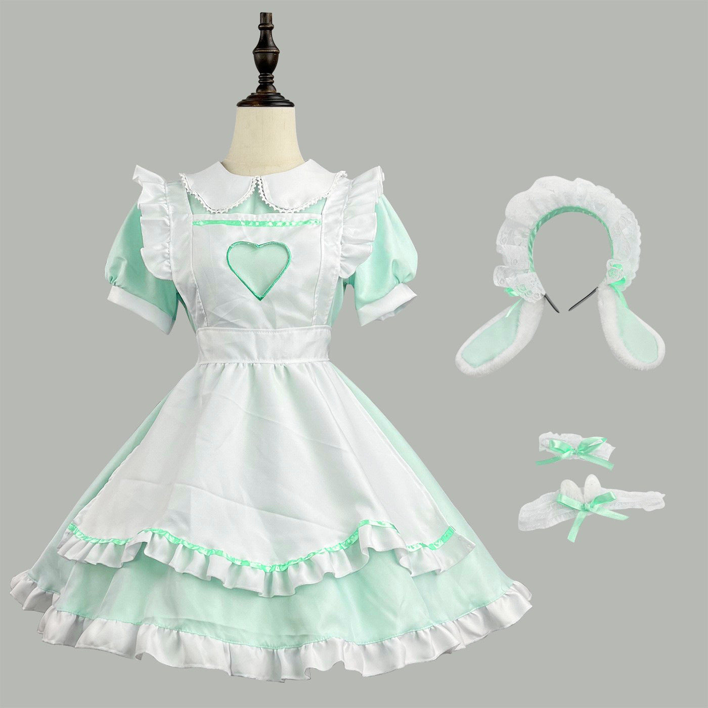 大きいサイズ レディース Rabbit Maid Dress (M/L/2L/3L/4L/5L/6L) / Cosplay / Halloween
