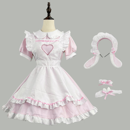Rabbit Maid Dress (M/L/2L/3L/4L/5L/6L) / Cosplay / Halloween