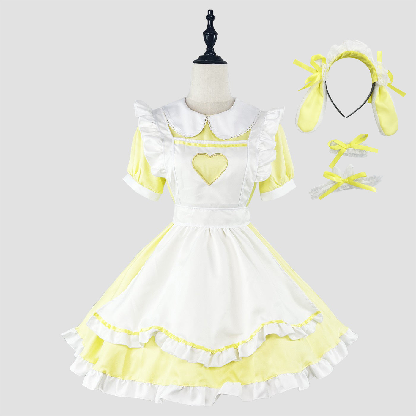 大きいサイズ レディース Rabbit Maid Dress (M/L/2L/3L/4L/5L/6L) / Cosplay / Halloween