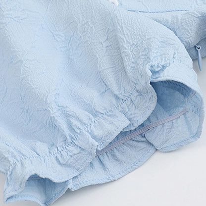 清楚ブルーのリボンレースロングワンピース(LL/3L/4L/5L/6L)