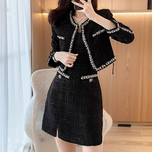 Adult Tweed Jacket &amp; Cami Dress (Sizes 3L/4L/5L/6L/7L)