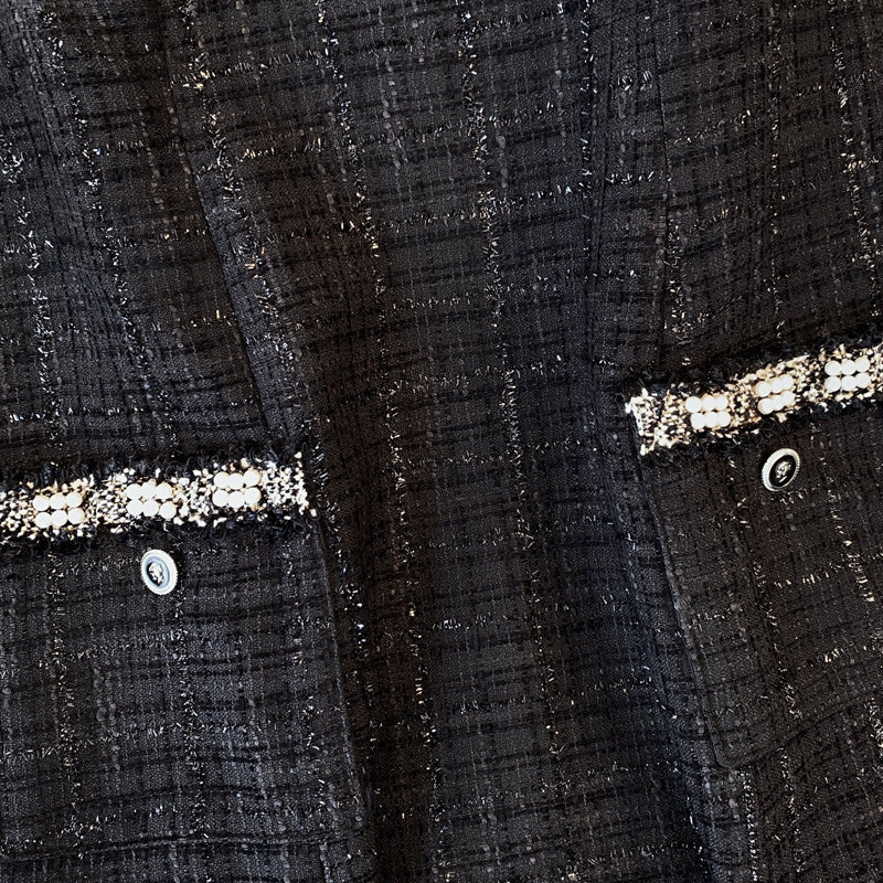 大きいサイズ レディース おとなツイードジャケット＆キャミワンピース(3L/4L/5L/6L/7L)