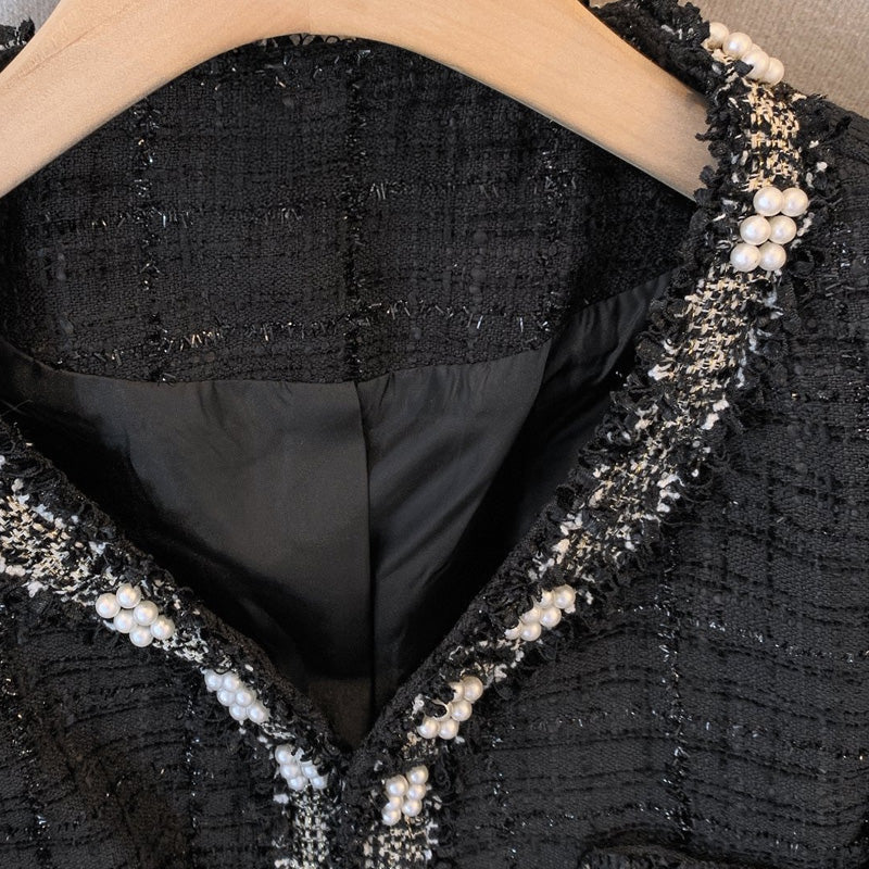 大きいサイズ レディース おとなツイードジャケット＆キャミワンピース(3L/4L/5L/6L/7L)