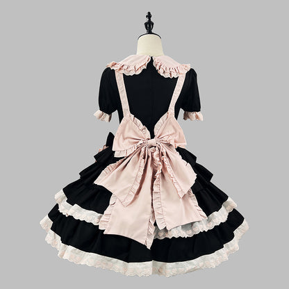 ラブリーハートリボン♡クラシックメイド(M/L/LL/3L/4L/5L/6L)/コスプレ/ハロウィン