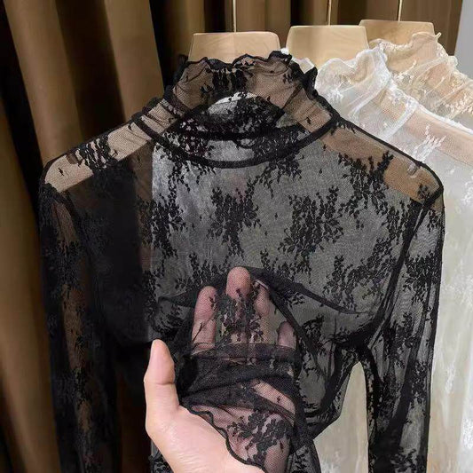 フェアリーレース・ハイネックシアーインナー(3L/4L/5L)