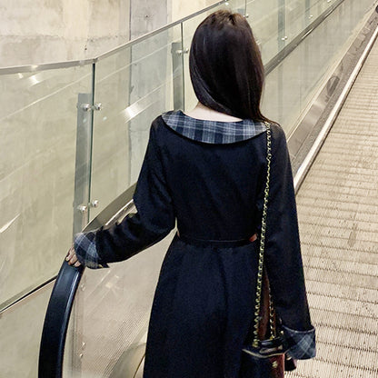 エクリプスチェック・ワンピース(L/LL/3L/4L/5L)