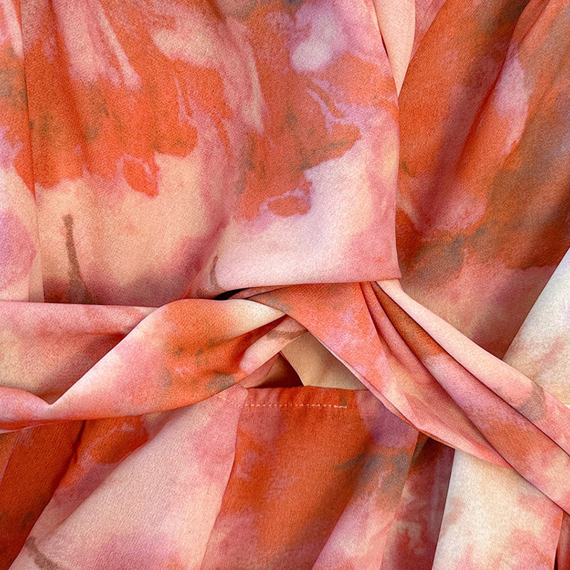 Flare Rose Art Chiffon Dress (3L/4L/5L/6L/7L)