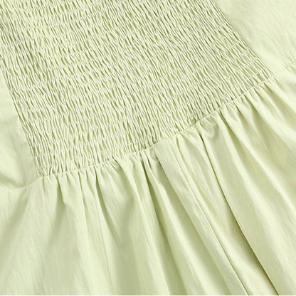 やわらか純白のフリルネック上品ワンピース(LL/3L/4L/5L/6L)