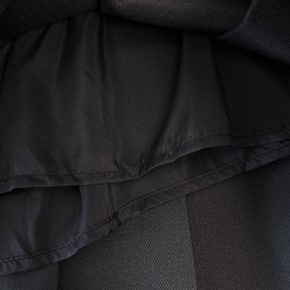 ショート丈のブラックプリーツスカート(3L/4L/5L/6L/7L)