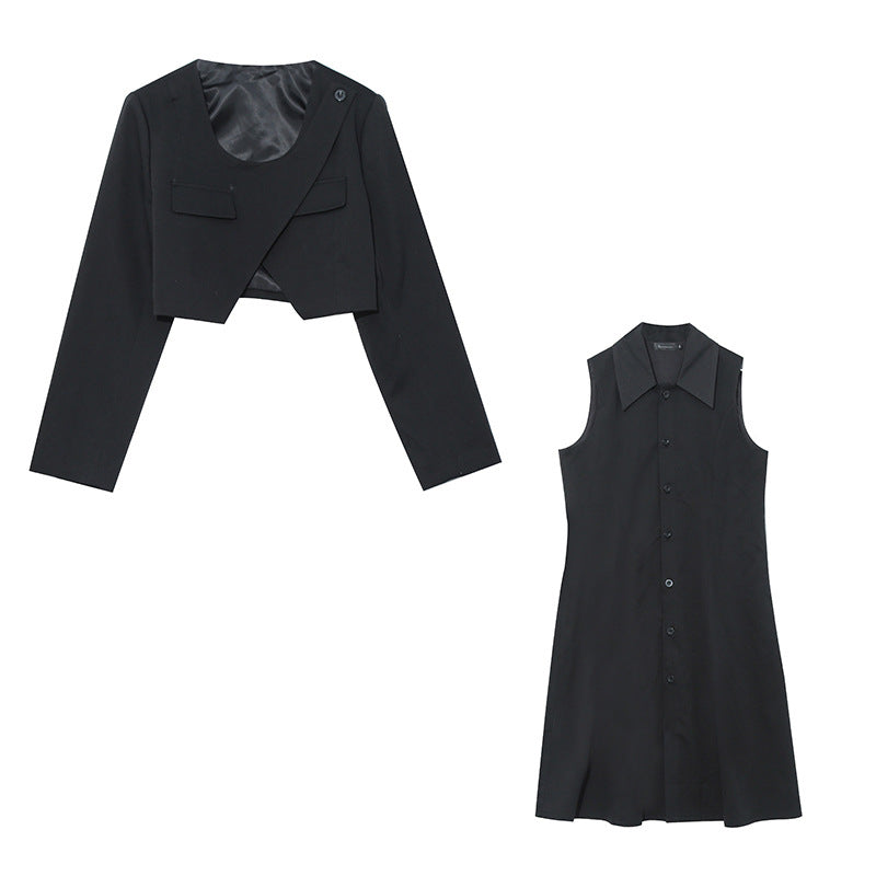 Mode and Elegant Short Jacket and Dress Set