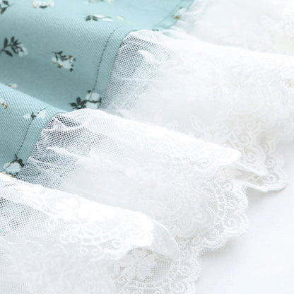 アンティーク花柄のレース重ねドーリーワンピース(LL/3L/4L/5L/6L)