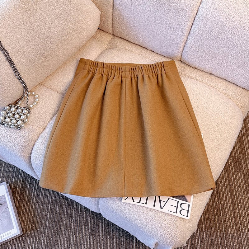 大きいサイズ レディース ぽっちゃりさん専用Aライン 台形ミニスカート(3L/4L/5L/6L/7L)