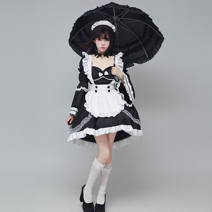 クロスノワール・ゴシックメイドドレス(M/L/LL/3L/4L/5L/6L)
