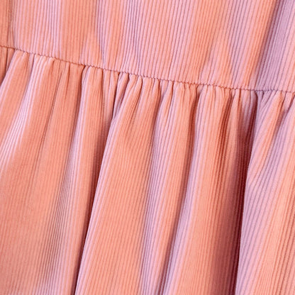 ピンクカラーのリブワンピース(3L/4L/5L/6L/7L)