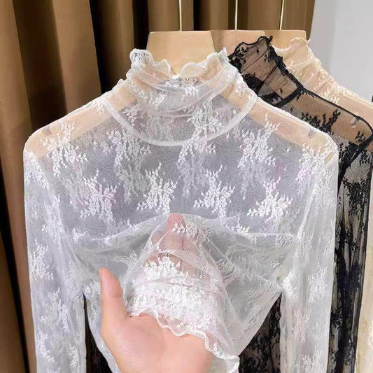 フェアリーレース・ハイネックシアーインナー(3L/4L/5L)