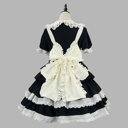 ラブリーハートリボン♡クラシックメイド(M/L/LL/3L/4L/5L/6L)/コスプレ/ハロウィン