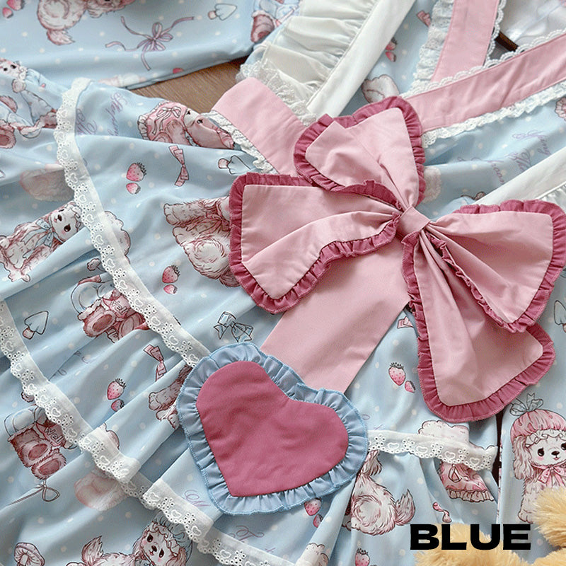 Pastel Dream Ribbon♡Plus Size Yukata Dress