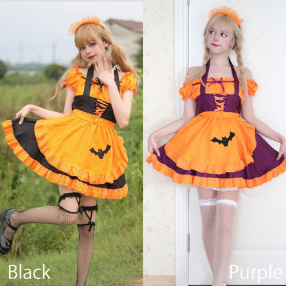 Magic Bat Maid Dress (M/L/2L/3L/4L/5L/6L) / Cosplay / Halloween