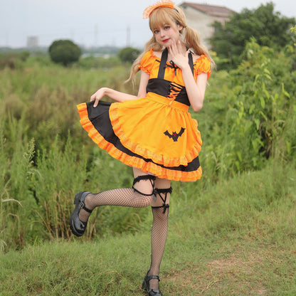 Magic Bat Maid Dress (M/L/2L/3L/4L/5L/6L) / Cosplay / Halloween