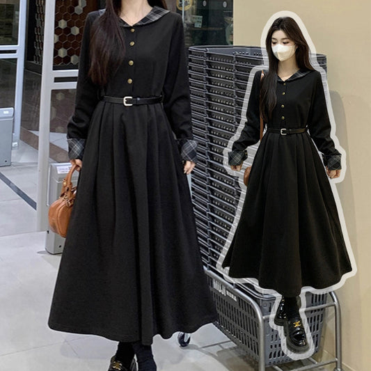 エクリプスチェック・ワンピース(L/LL/3L/4L/5L)