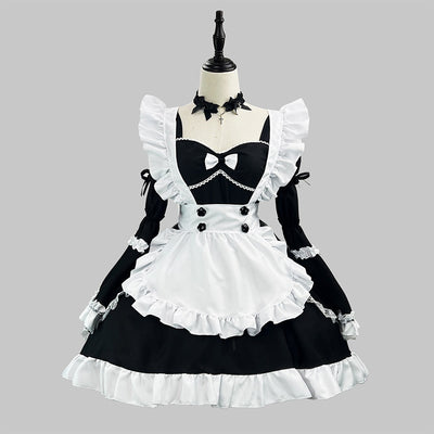 クロスノワール・ゴシックメイドドレス(M/L/LL/3L/4L/5L/6L)ハロウィン/コスプレ