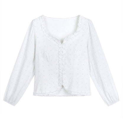 やさしげ小花のレースナチュラルブラウス(LL/3L/4L/5L/6L)