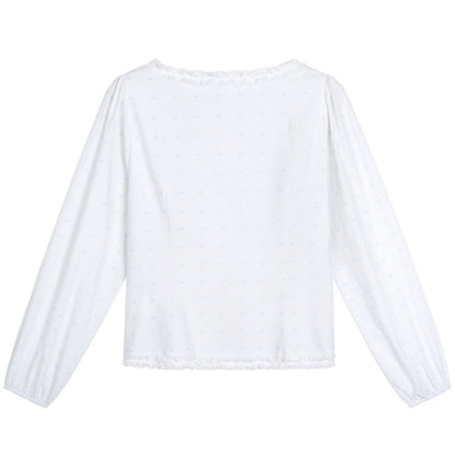 やさしげ小花のレースナチュラルブラウス(LL/3L/4L/5L/6L)